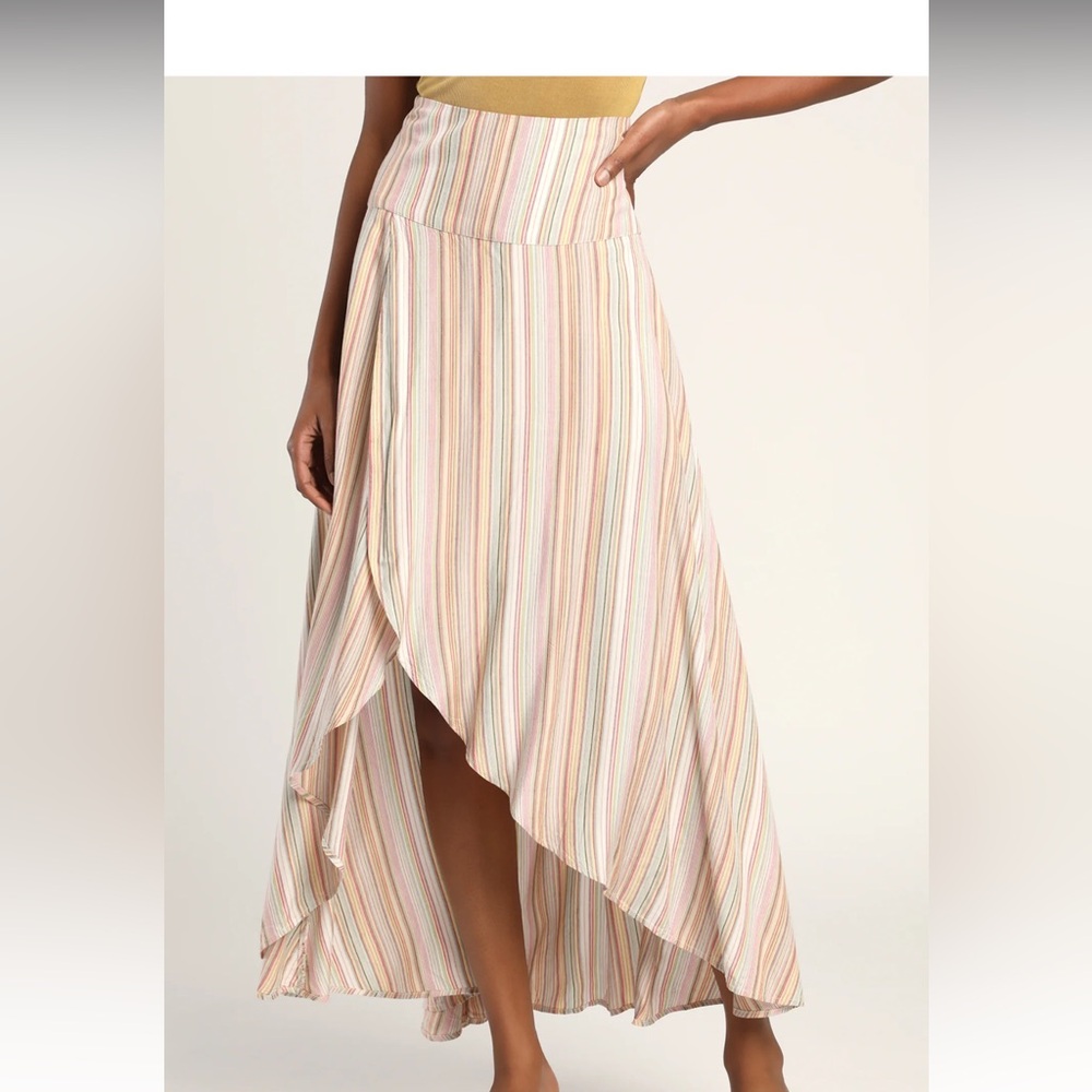 NWT O’Neil Ambrosio High-low multicolor maxi skirt- Size M